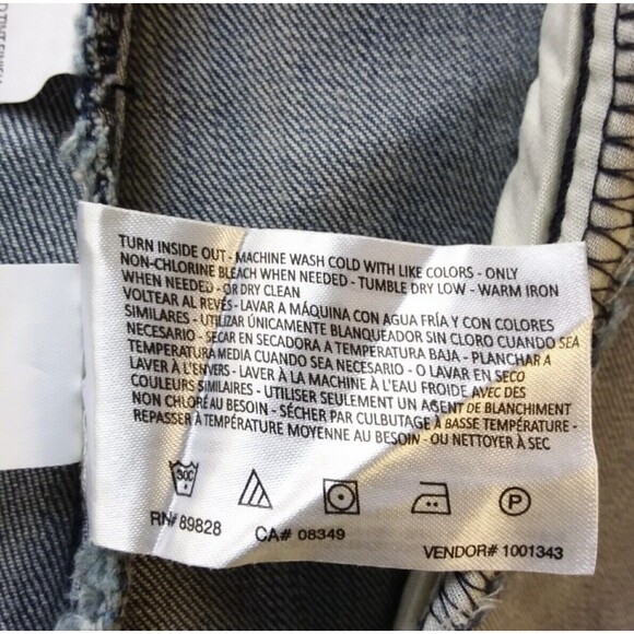 Vintage America Blue Embroidered Long Sleeve Button Up Jean Jacket S - Picture 11 of 12